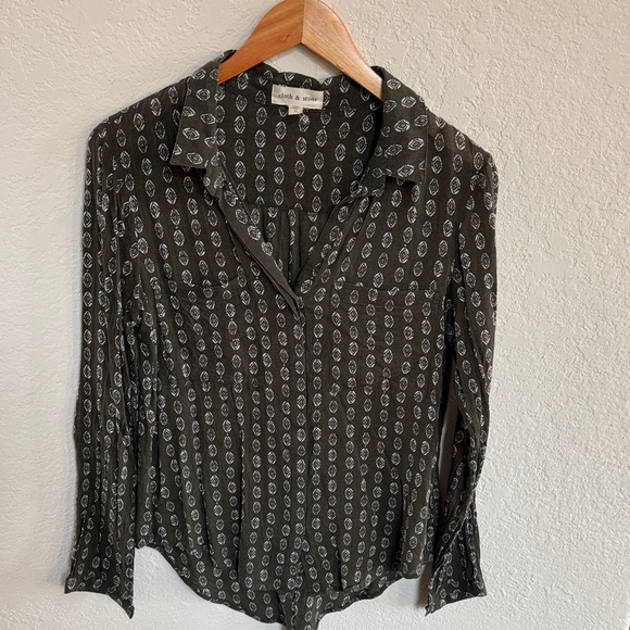 Anthropologie Cloth & Stone Blake Button down shirt - Picture 7 of 7